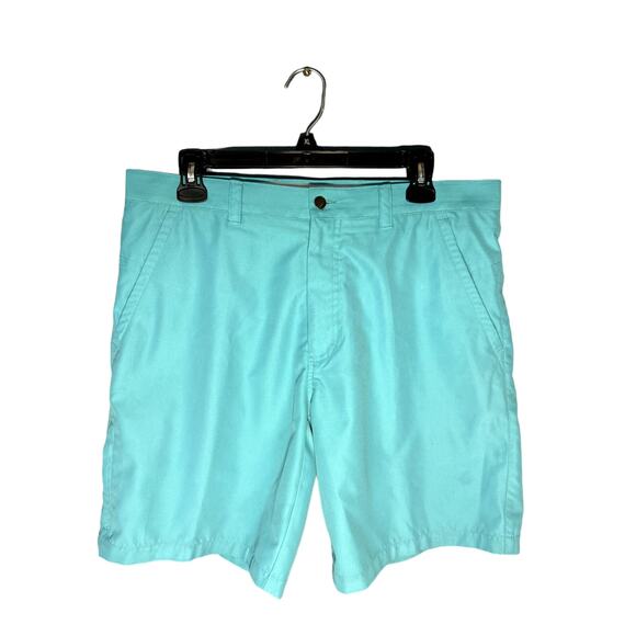 Callaway Other - Callaway V Mens Flat Front Teal Blue 5-Pocket Golf Short Pant NWOT - Size 34W